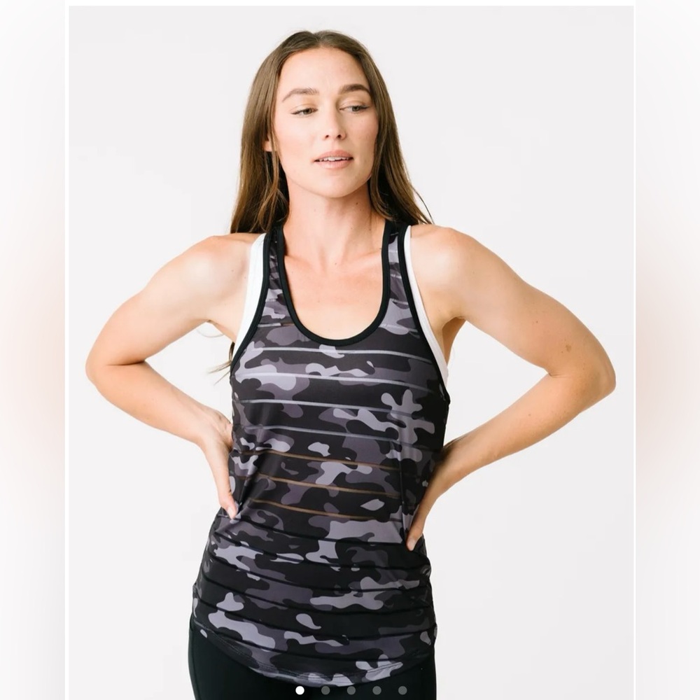 Zyia Black Camo Havana Tank - Medium